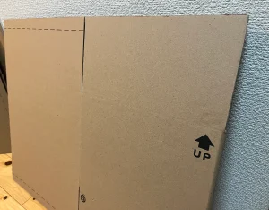 ホームセンターで購入したダンボール
