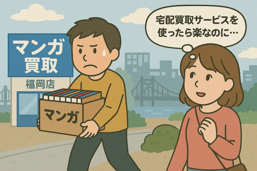 福岡で本を売るなら店舗よりも宅配買取サービスのほうが便利