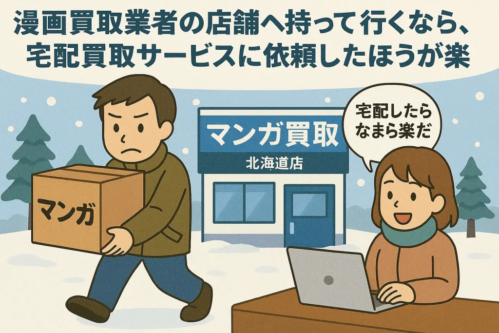 北海道で本を売るなら店舗よりも宅配買取サービスのほうが便利
