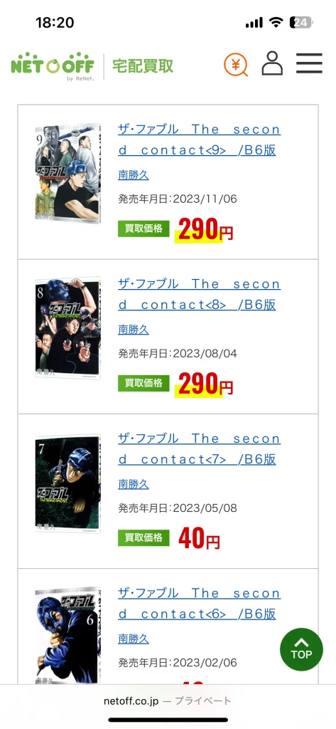 ネットオフの事前査定をしてみた