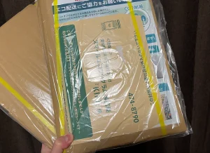 ネットオフからもらった配送用ダンボール