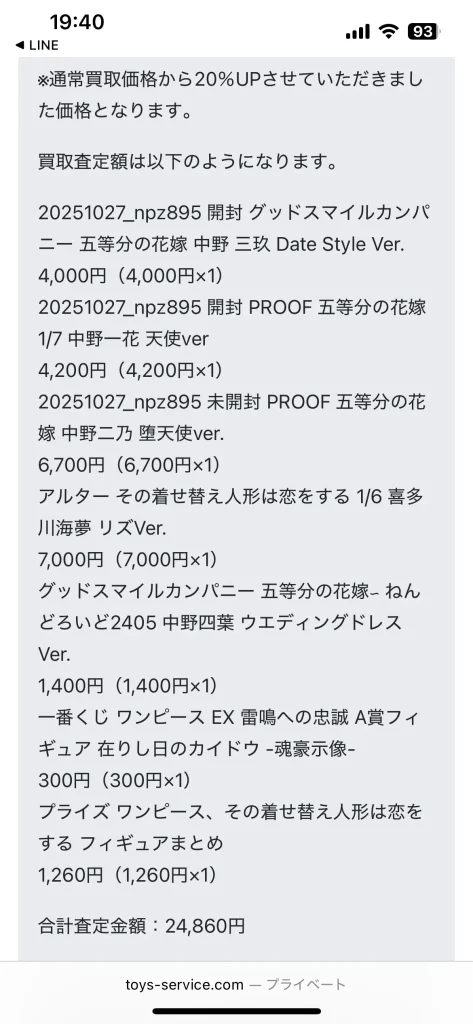 トイズキングの1回目の明細書
