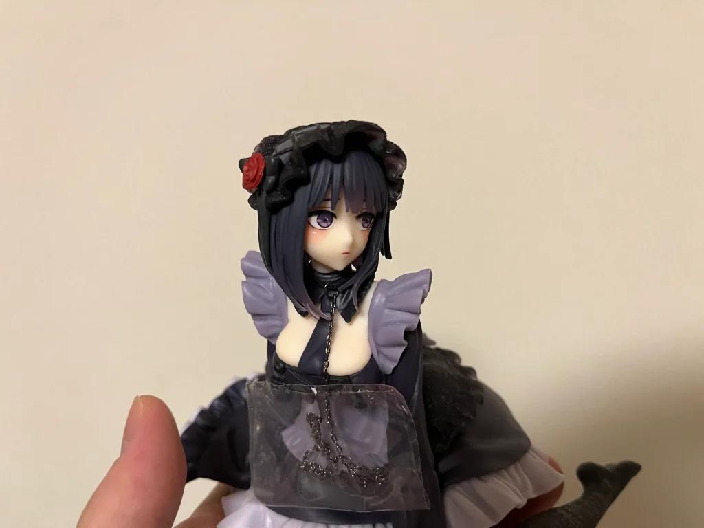 フィギュアを箱から取り出している証拠