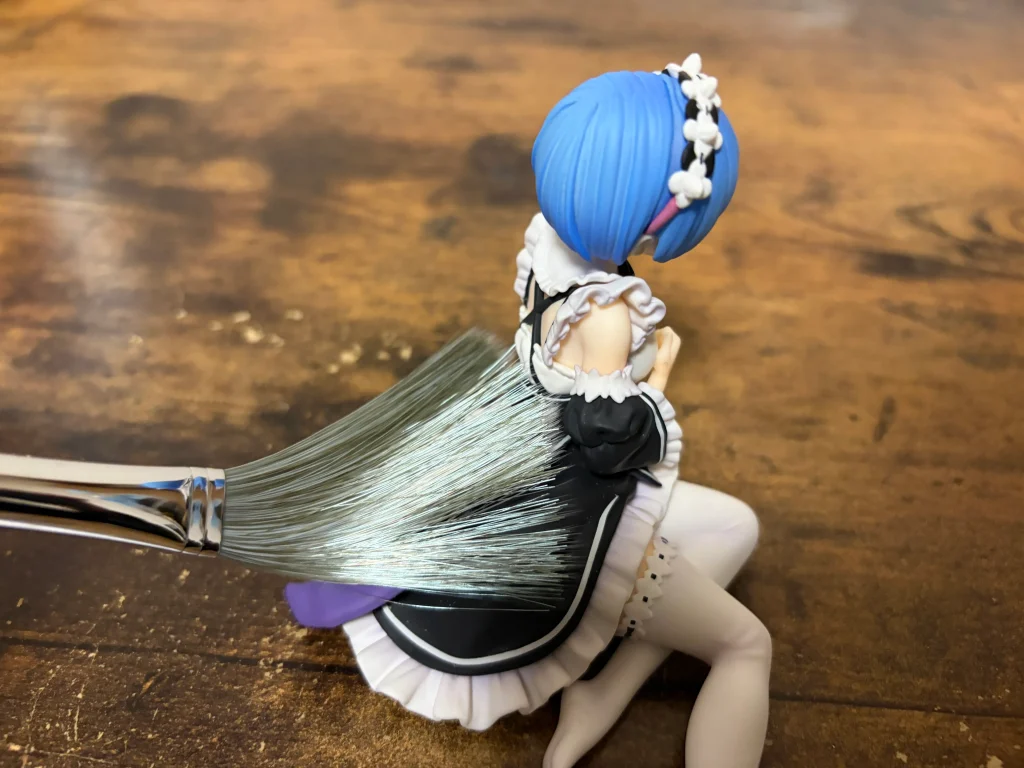 上から下にブラッシングする